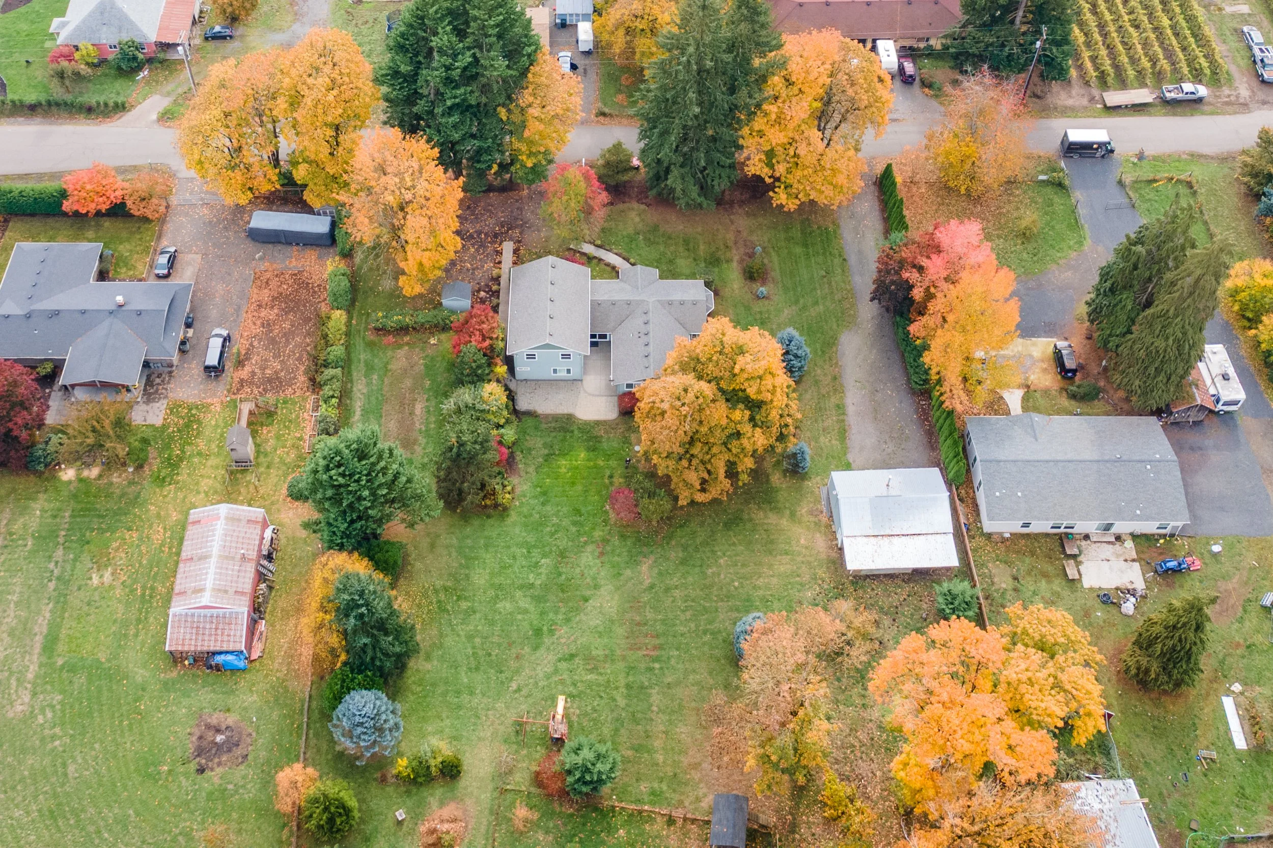 Real estate drone photography