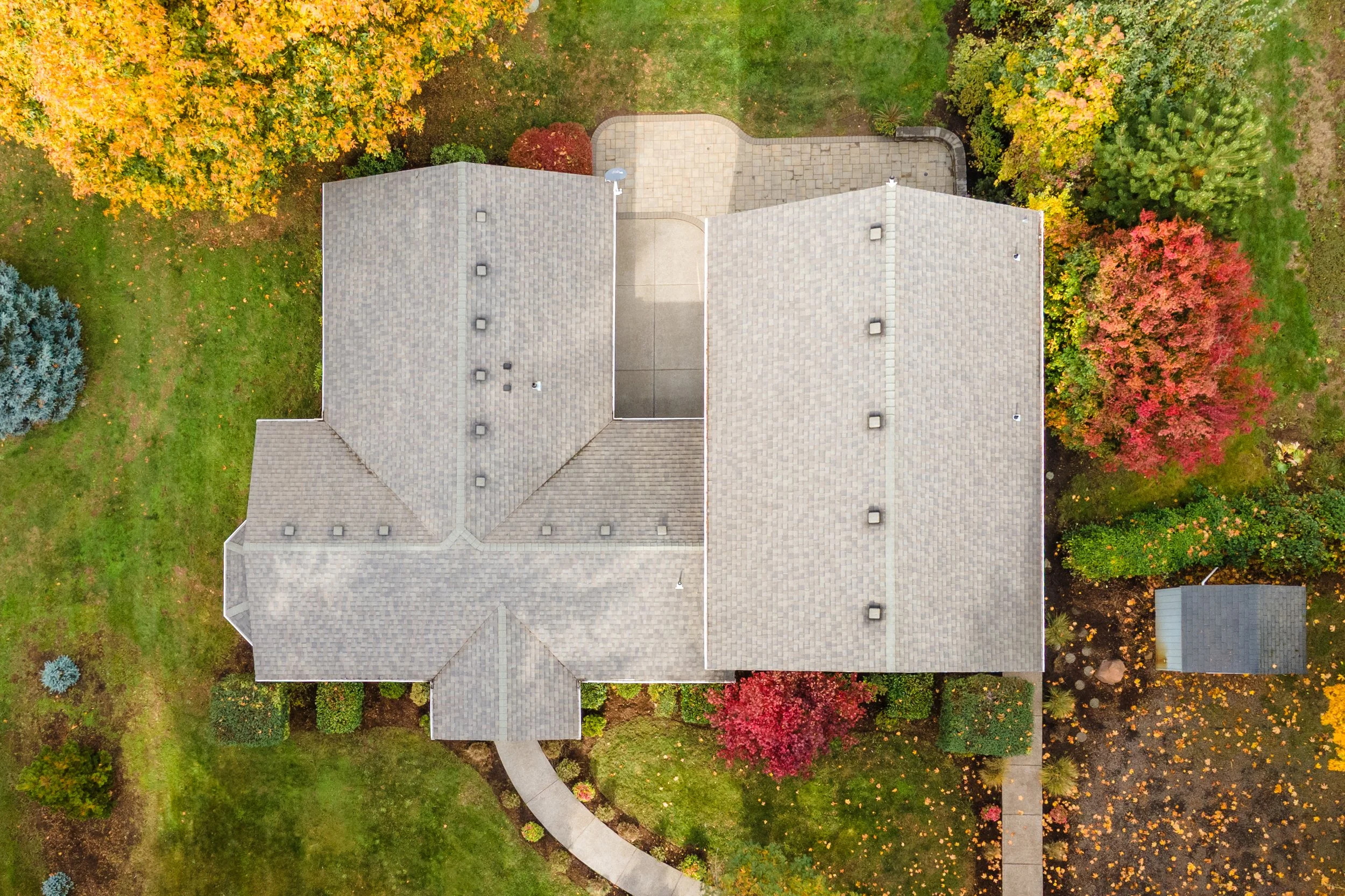 Real estate drone photography