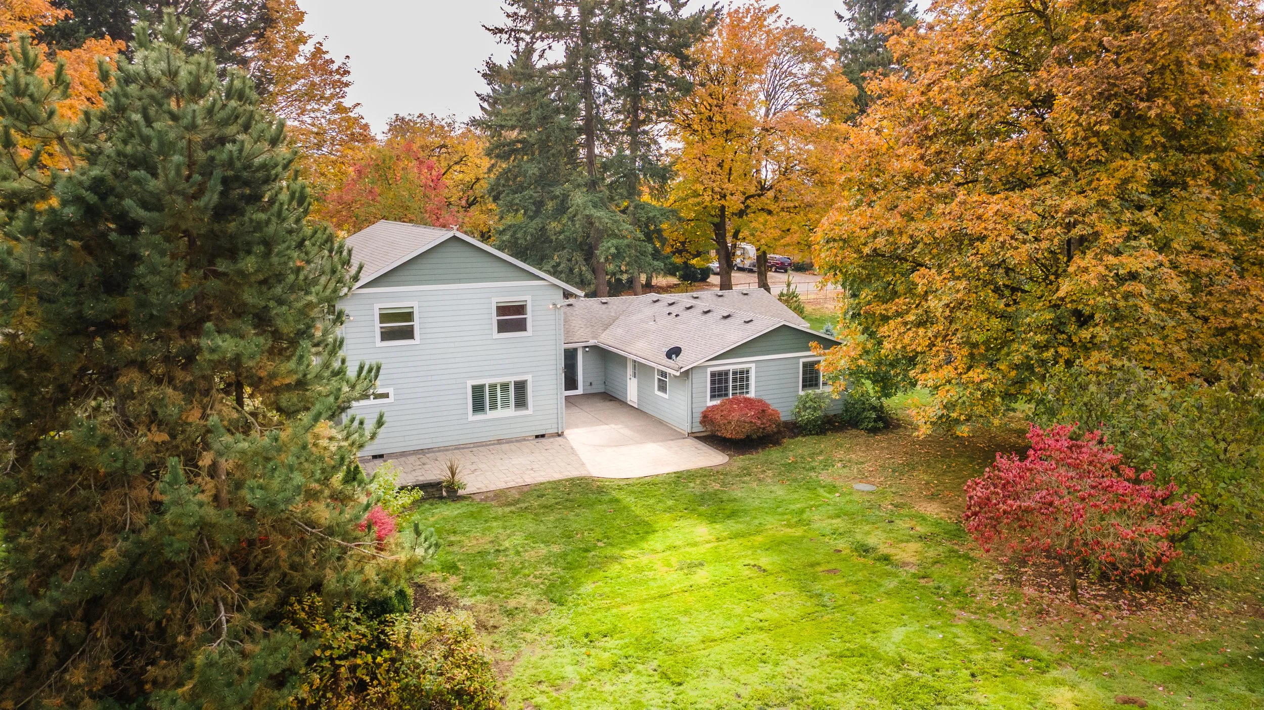 Real estate drone photography