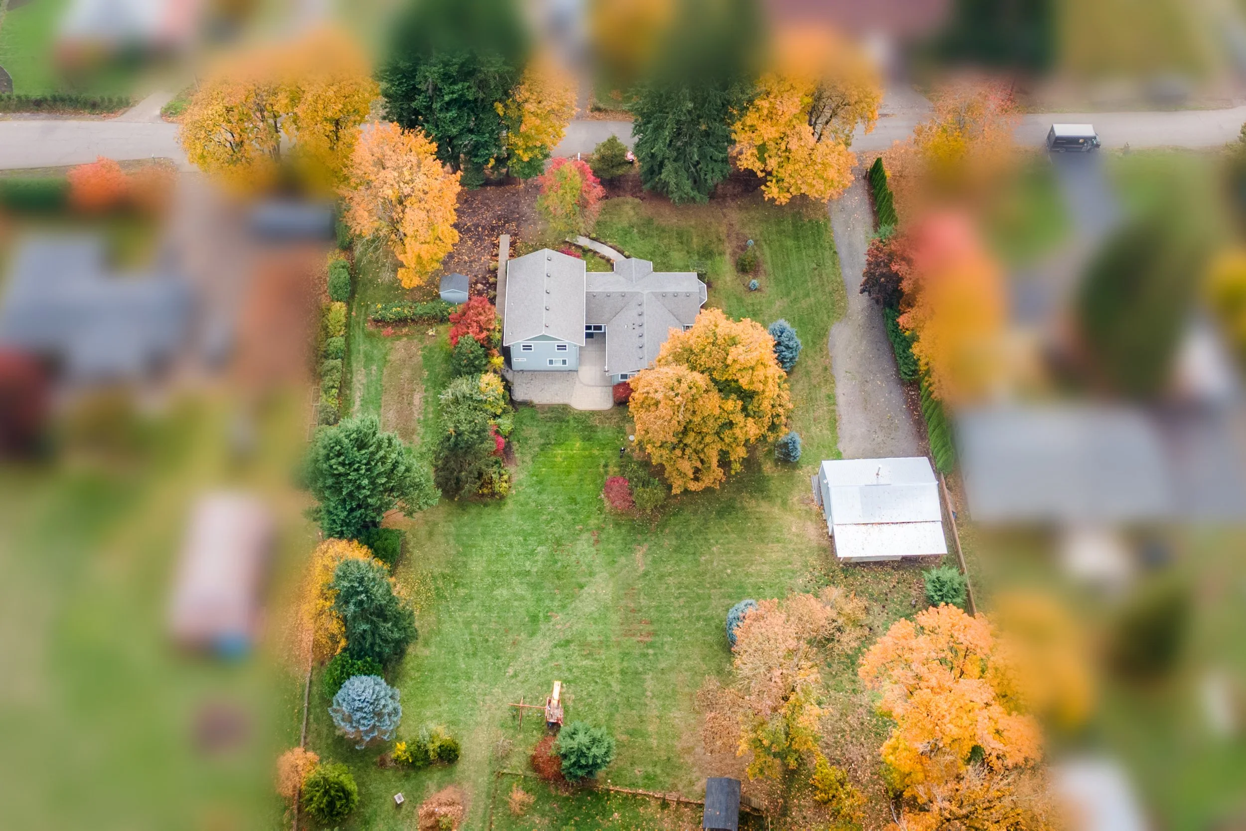 Real estate drone photography