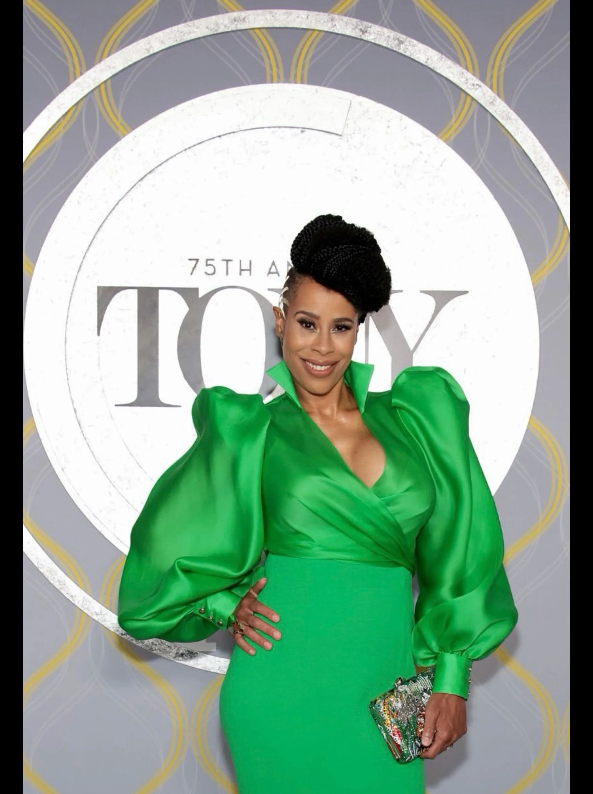 Writer and actor Dominique Morisseau at The Tony Awards, styled by Chandra Moore.