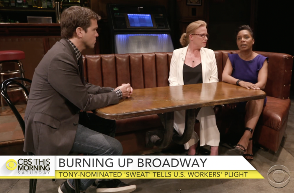 CBS This Morning TV Interview with Michelle Wilson and Johanna Day. Styled by Chandra Moore.