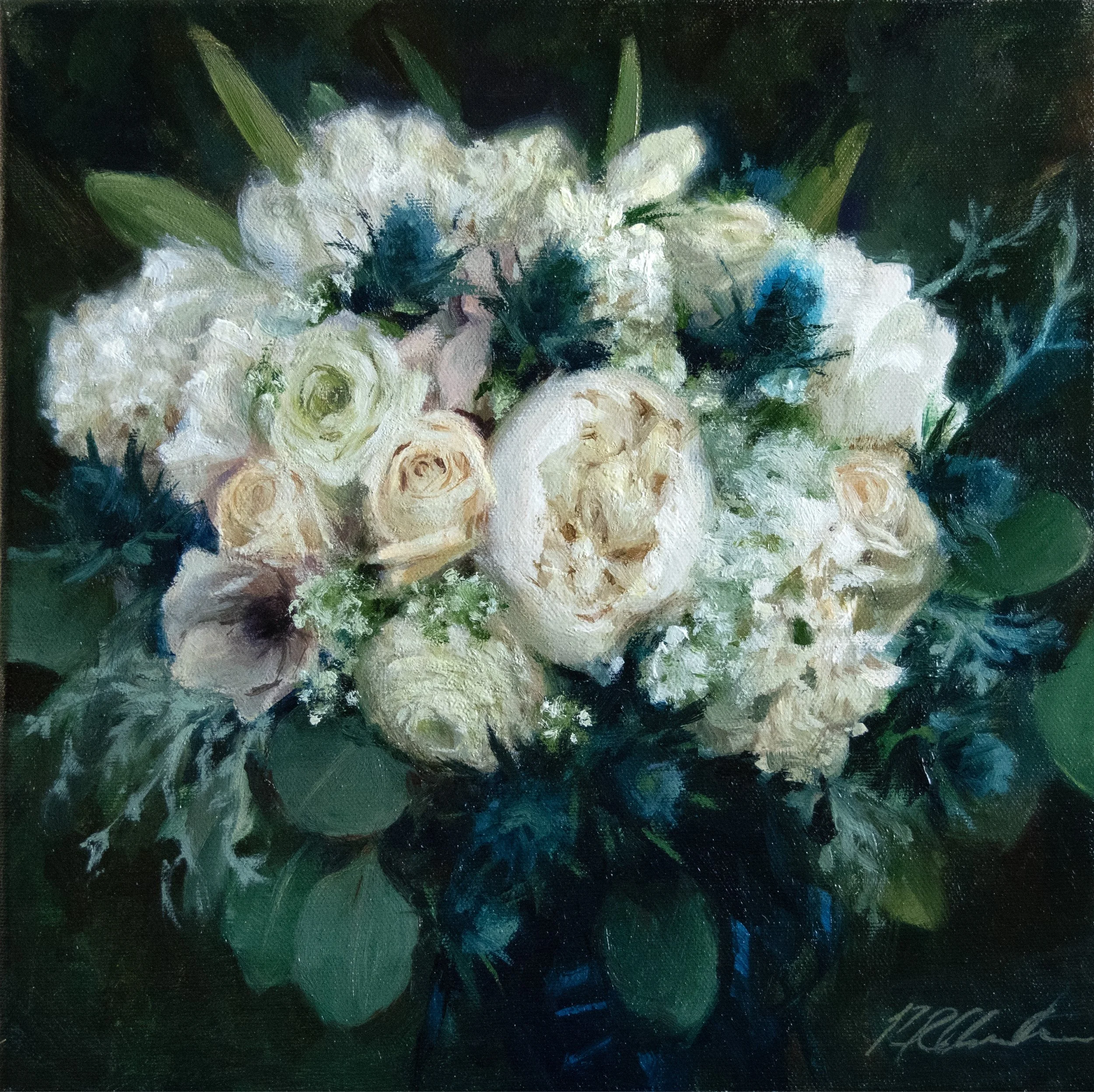 My wedding bouquet_oil_12x12_2025_unframed.jpg