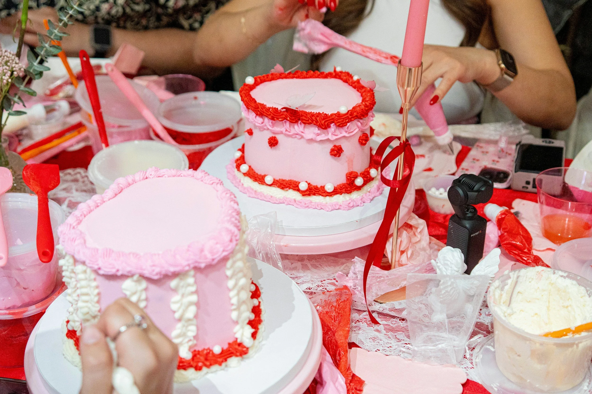 Galentines Cake Decorating