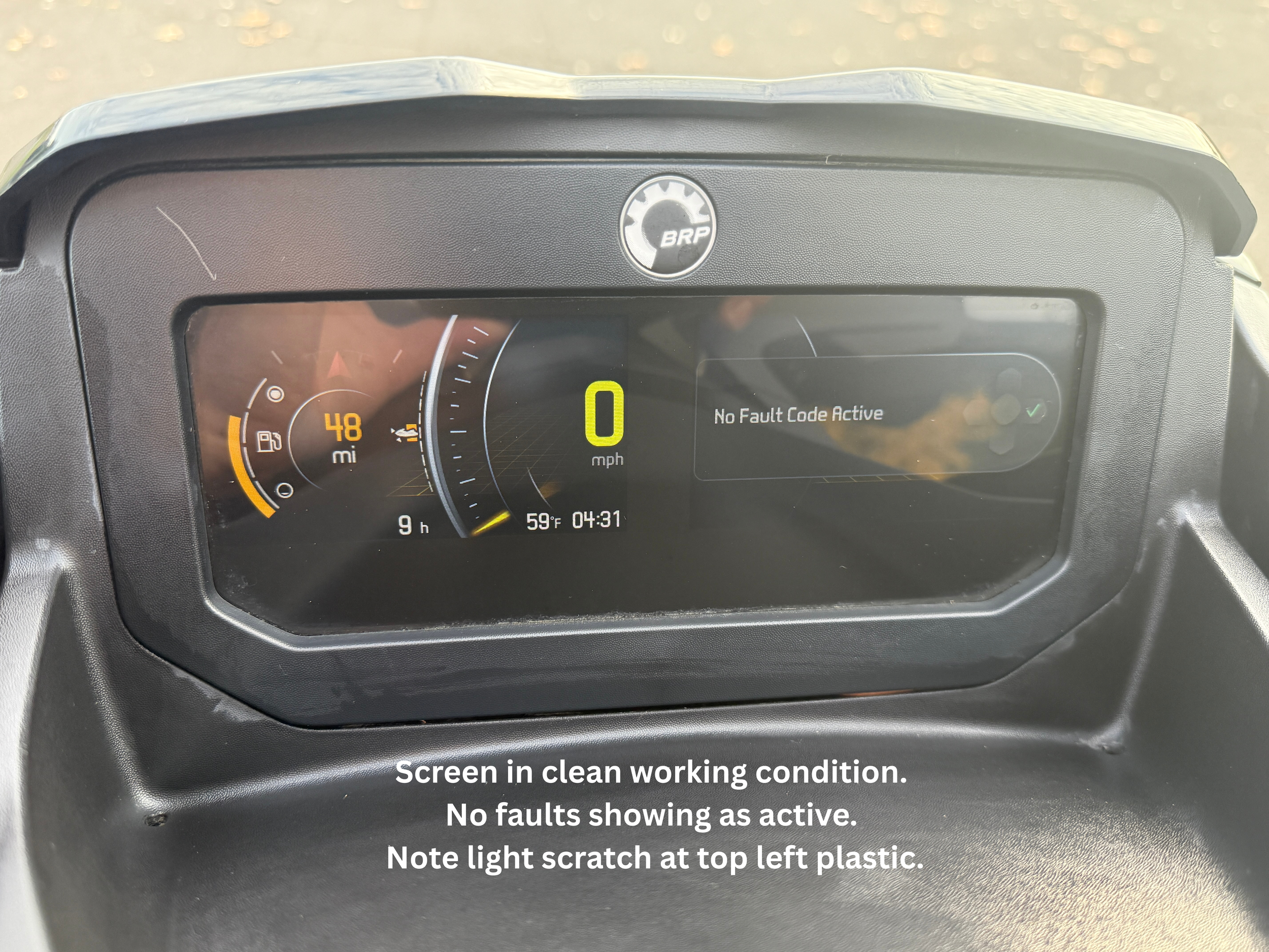 Screen in working condition. No faults showing as active..png