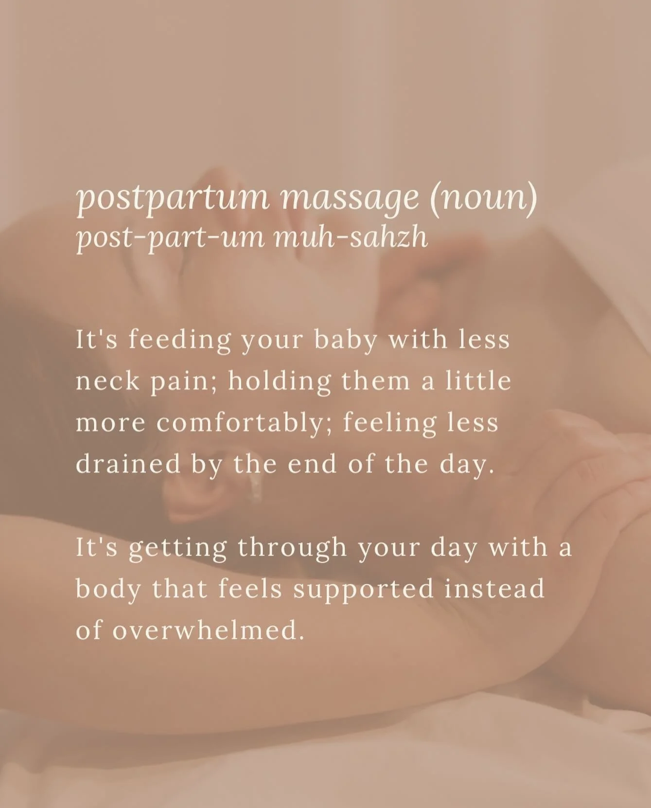 It&rsquo;s easy to put yourself last in the postpartum season, but your body still needs love too. A little intentional time can help ease tension, restore energy, and support your recovery &mdash;so you can move through your days comfortably while c