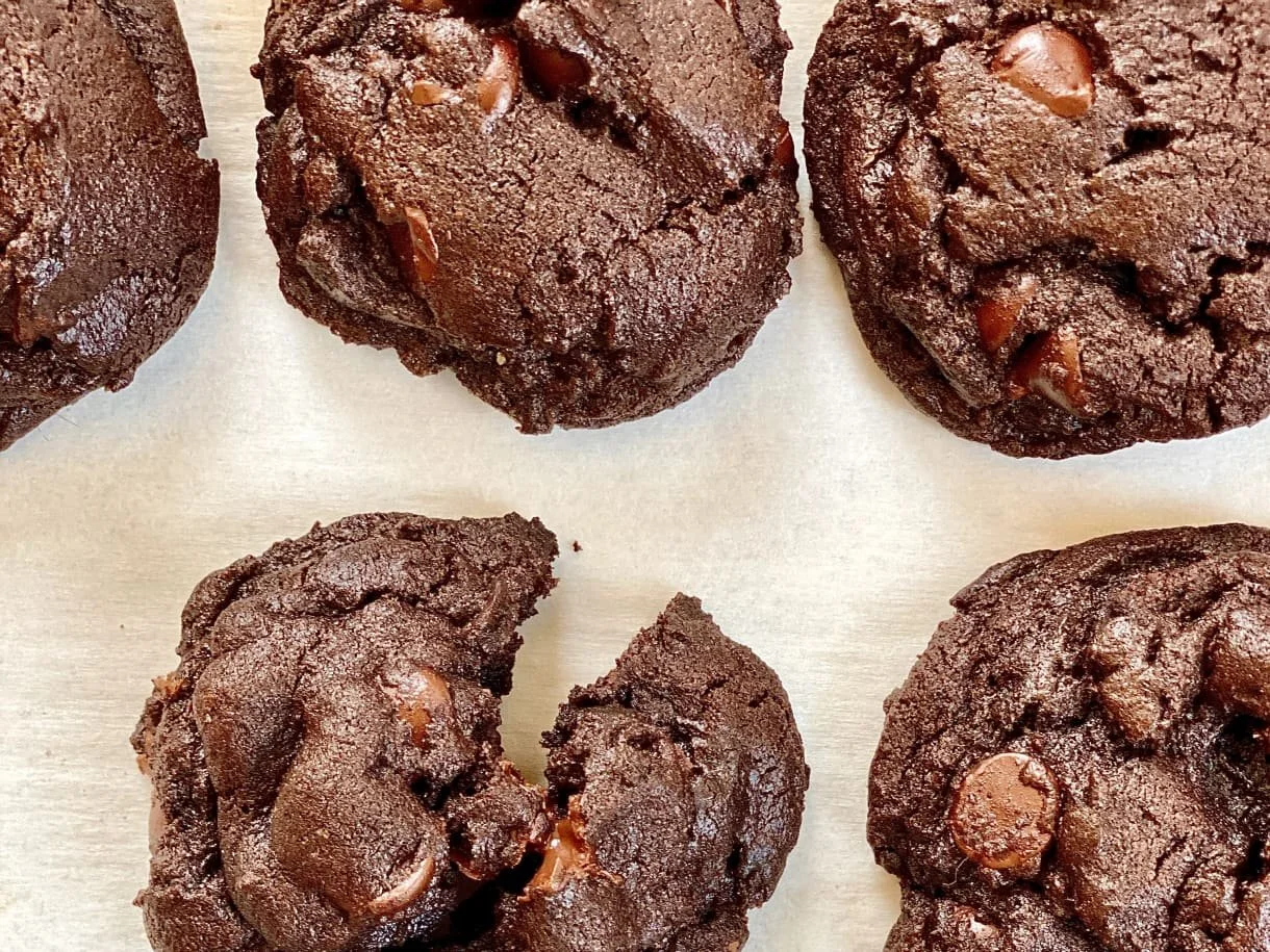 Chocolate, Mint, Chocolate Chip Cookies