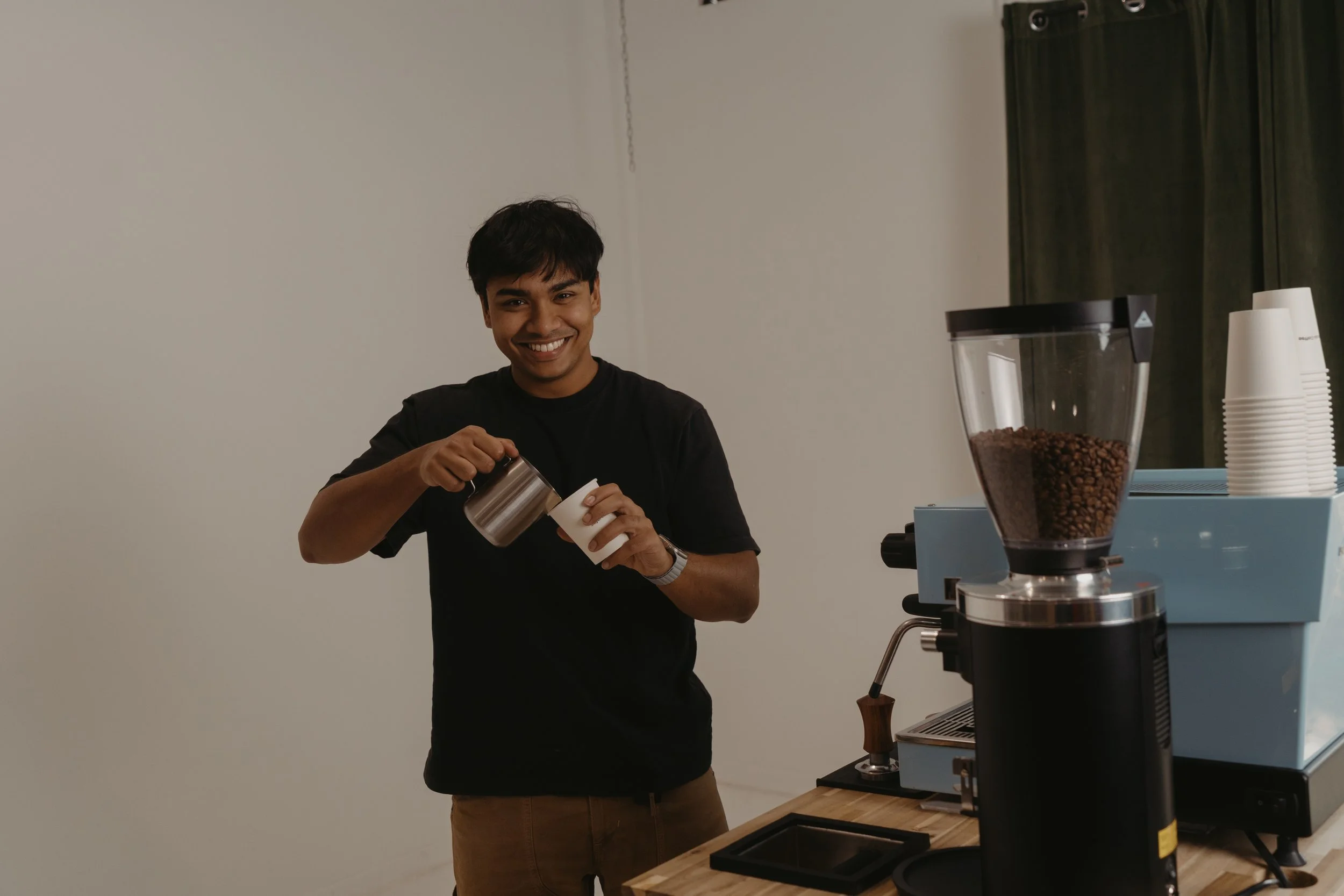 Mobile Espresso bar Catering in San Antonio, Dallas, Austin, and Houston, Texas. Providing a cafe experience to your party or event.