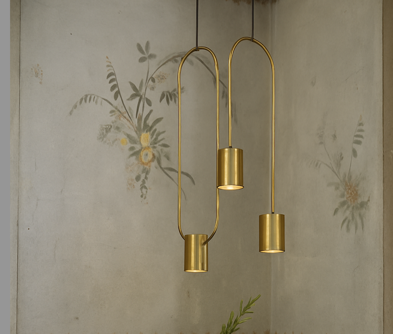 L95 Brass Pendant Fixture