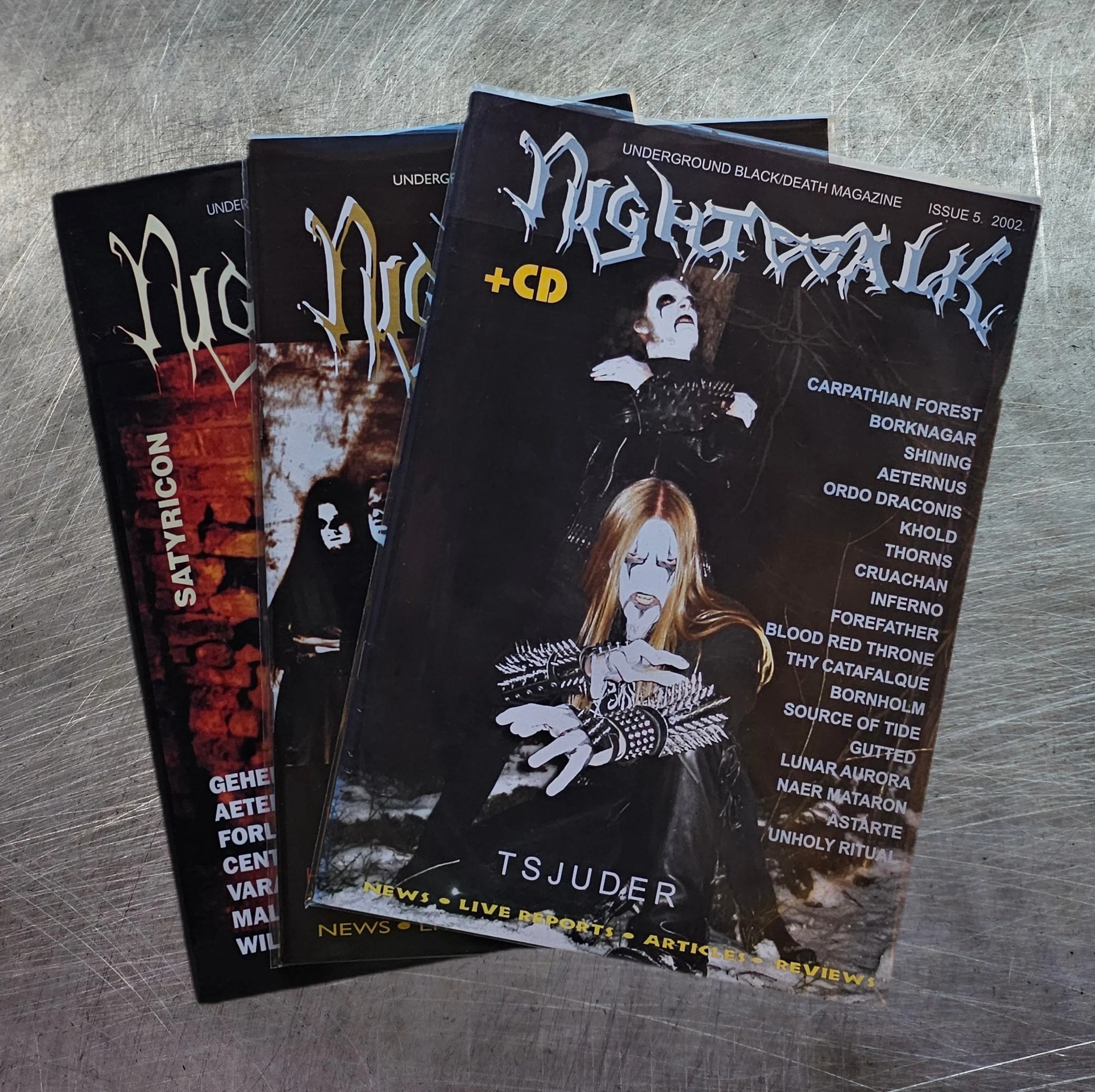 NIGHTWALK MAGAZINE Issue #3-5 No CD Included