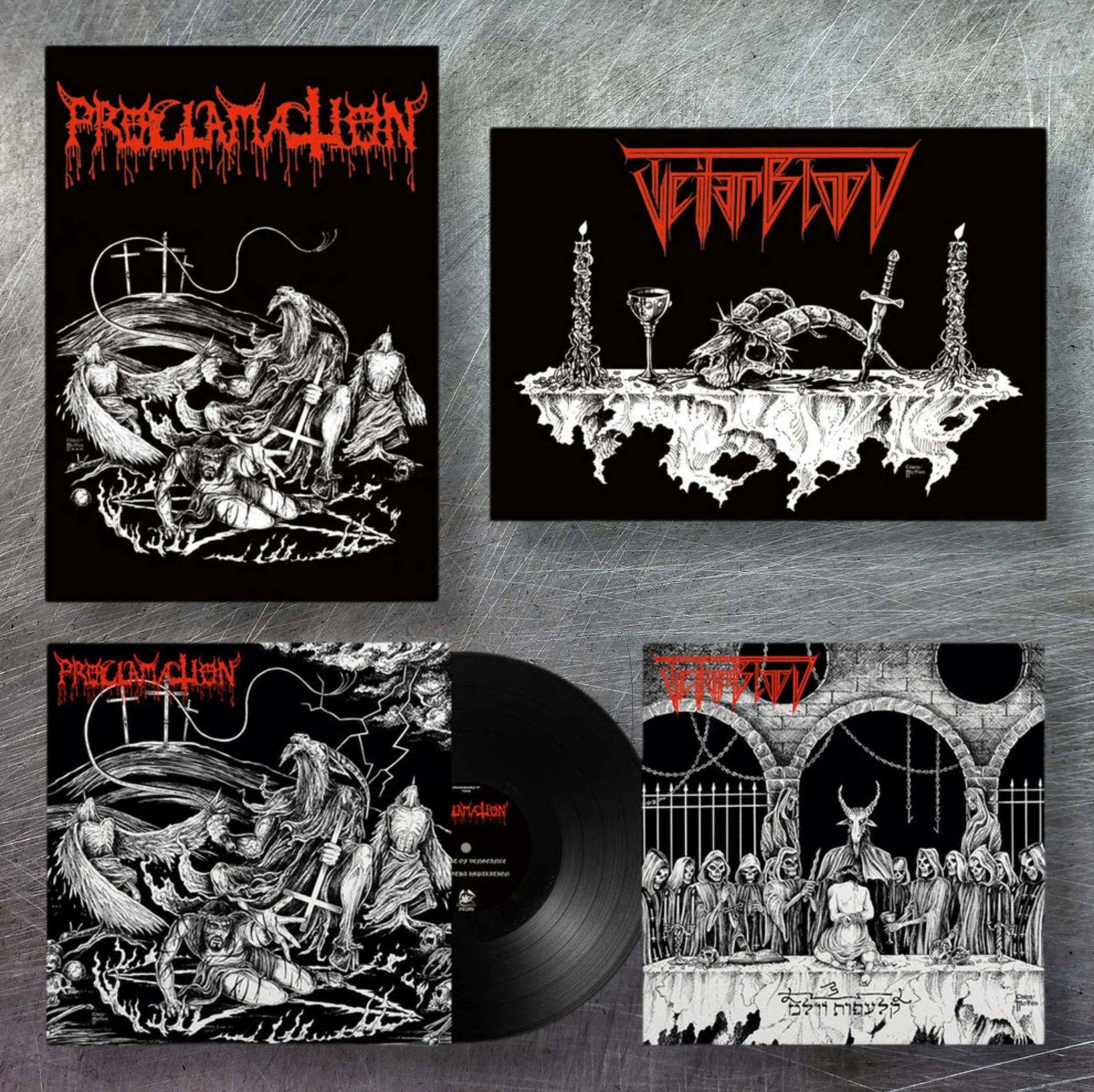 TEITANBLOOD / PROCLAMATION "Split" LP
