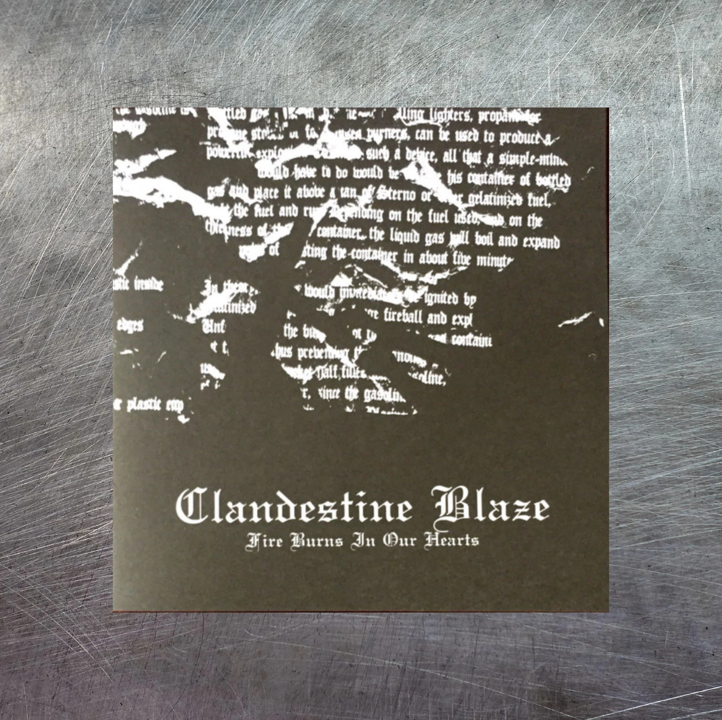 CLANDESTINE BLAZE "Fire Burns In Our Hearts" CD