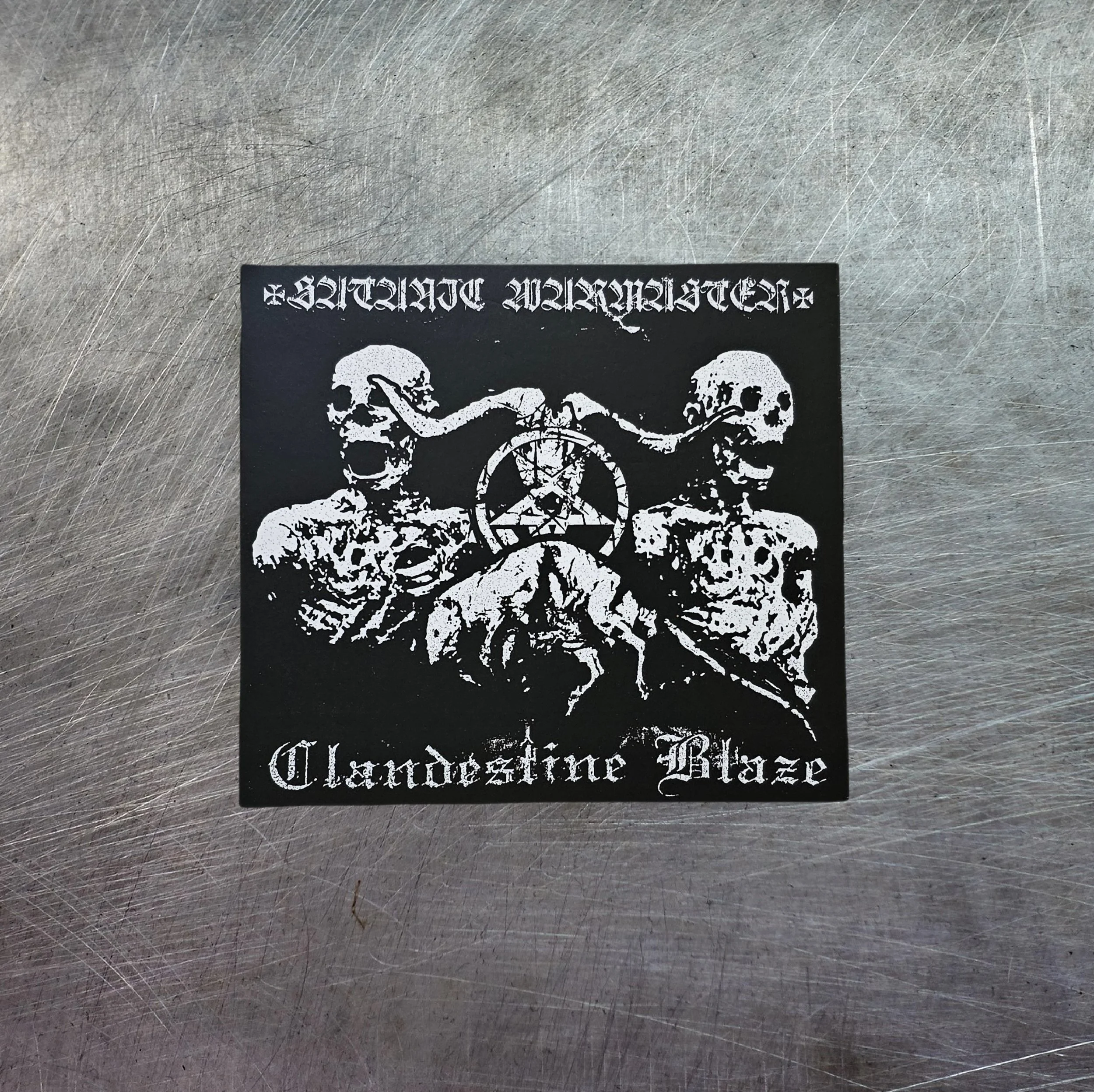 CLANDESTINE BLAZE / SATANIC WARMASTER "Split" DIGIPAK