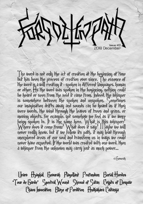 FORGOTTEN PATH MAGAZINE Issue #10