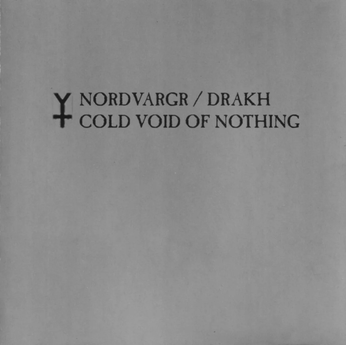 NORDVARGR / DRAKH "Cold Void Of Nothing" CD