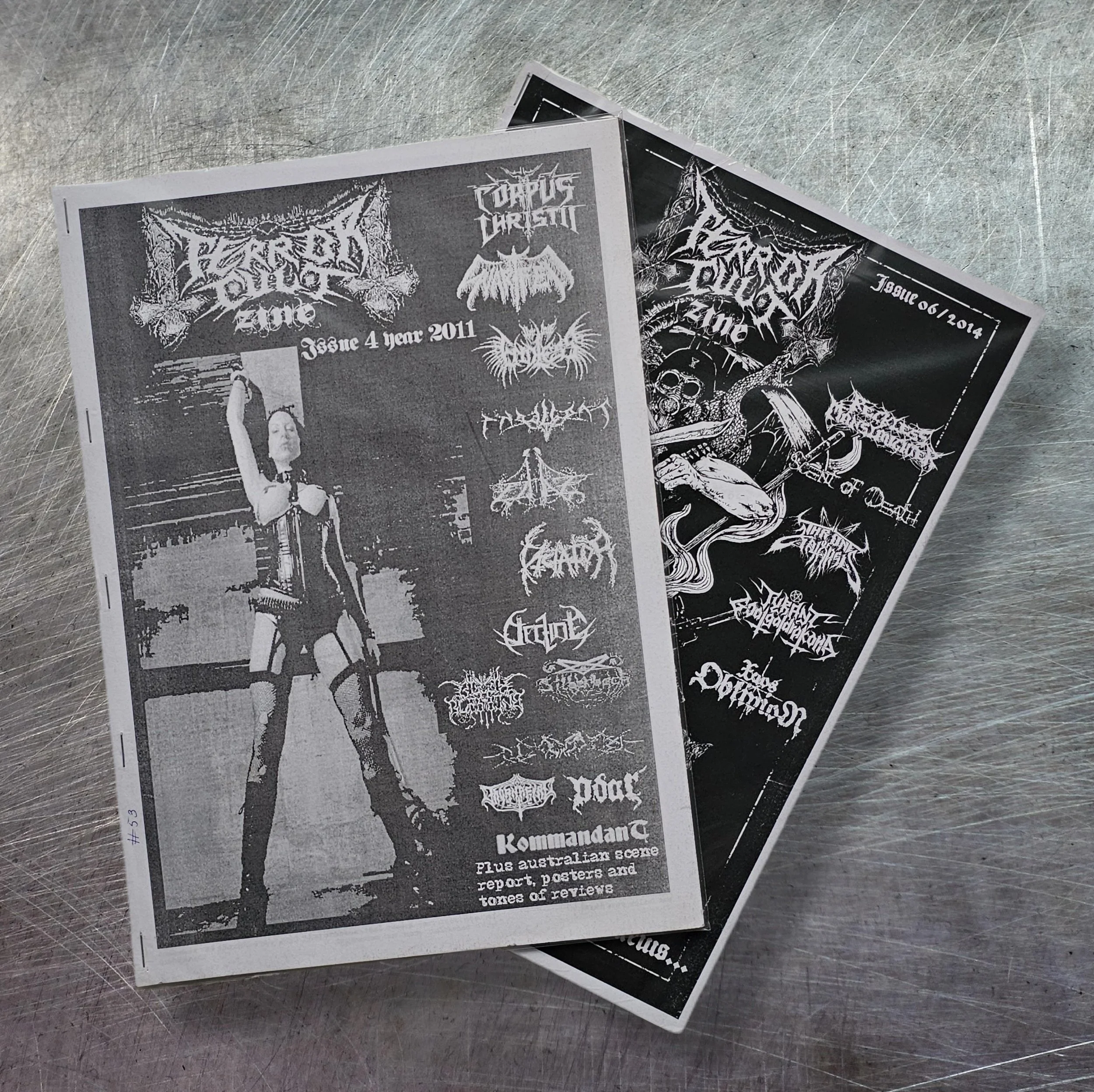 TERROR CULT ZINE Issue #4, #6