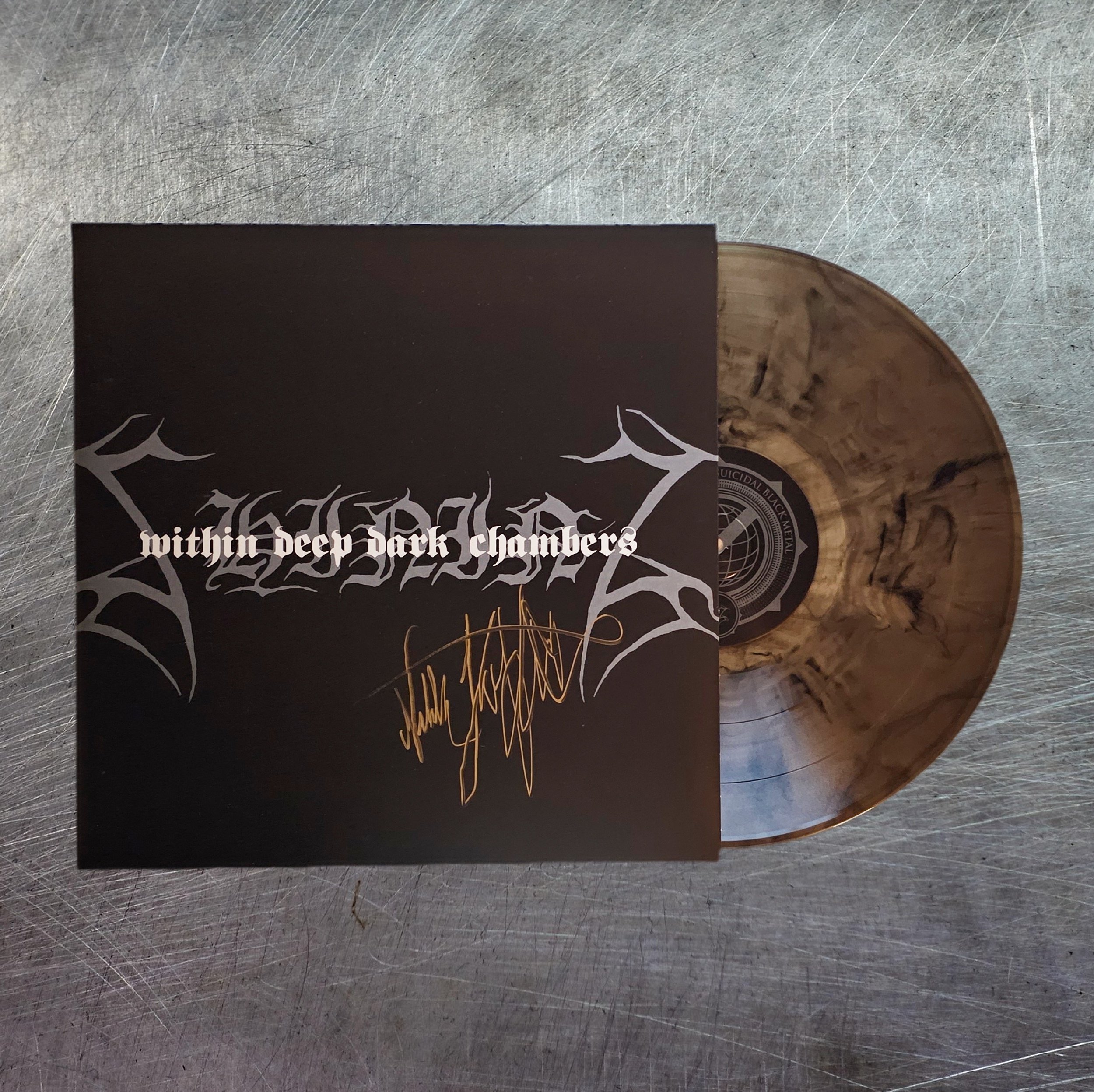 SHINING "I / Within Deep Dark Chambers" LP Signed By Kvarforth