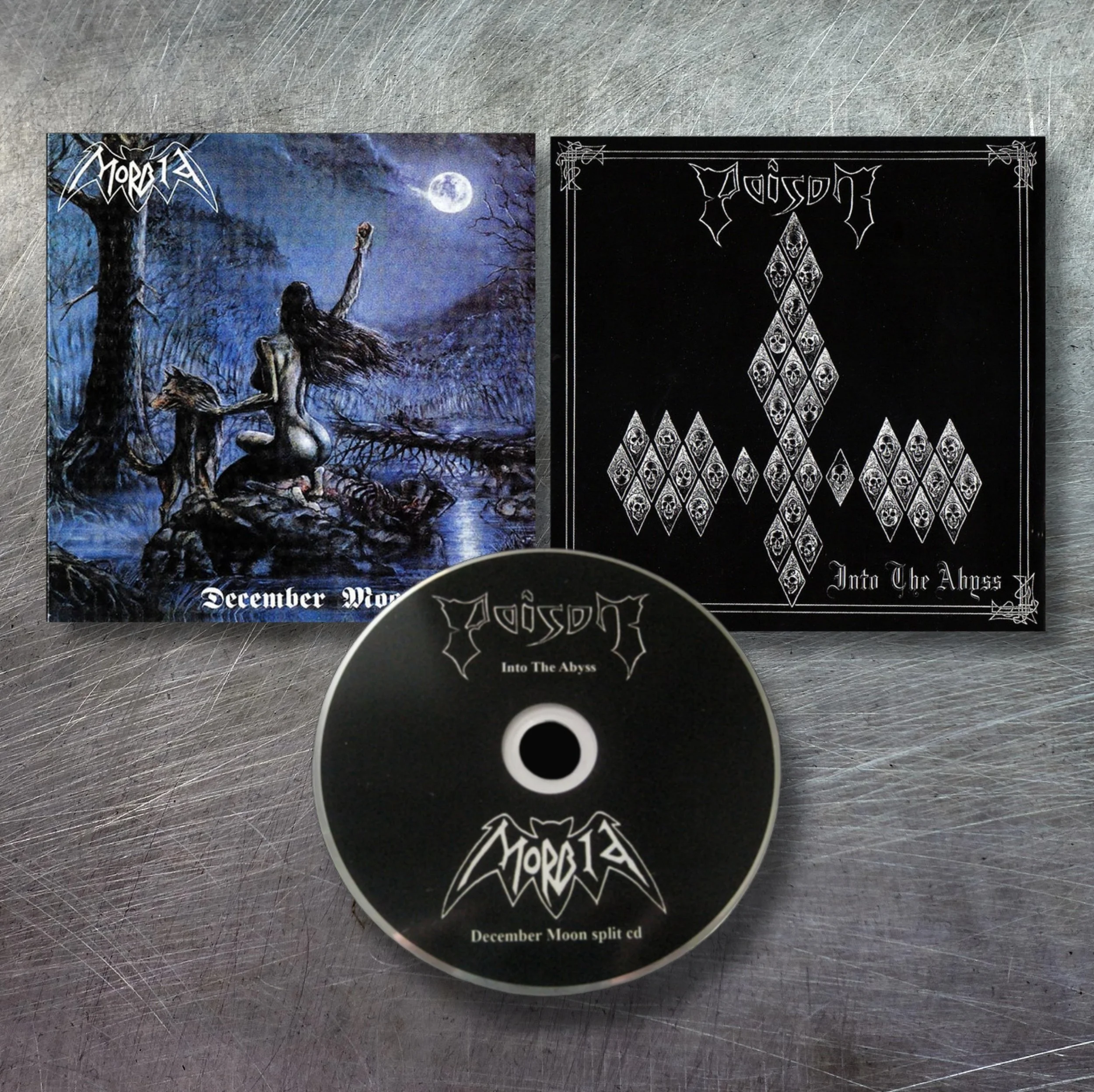 MORBID / POISON “Into The Abyss / December Moon” CD