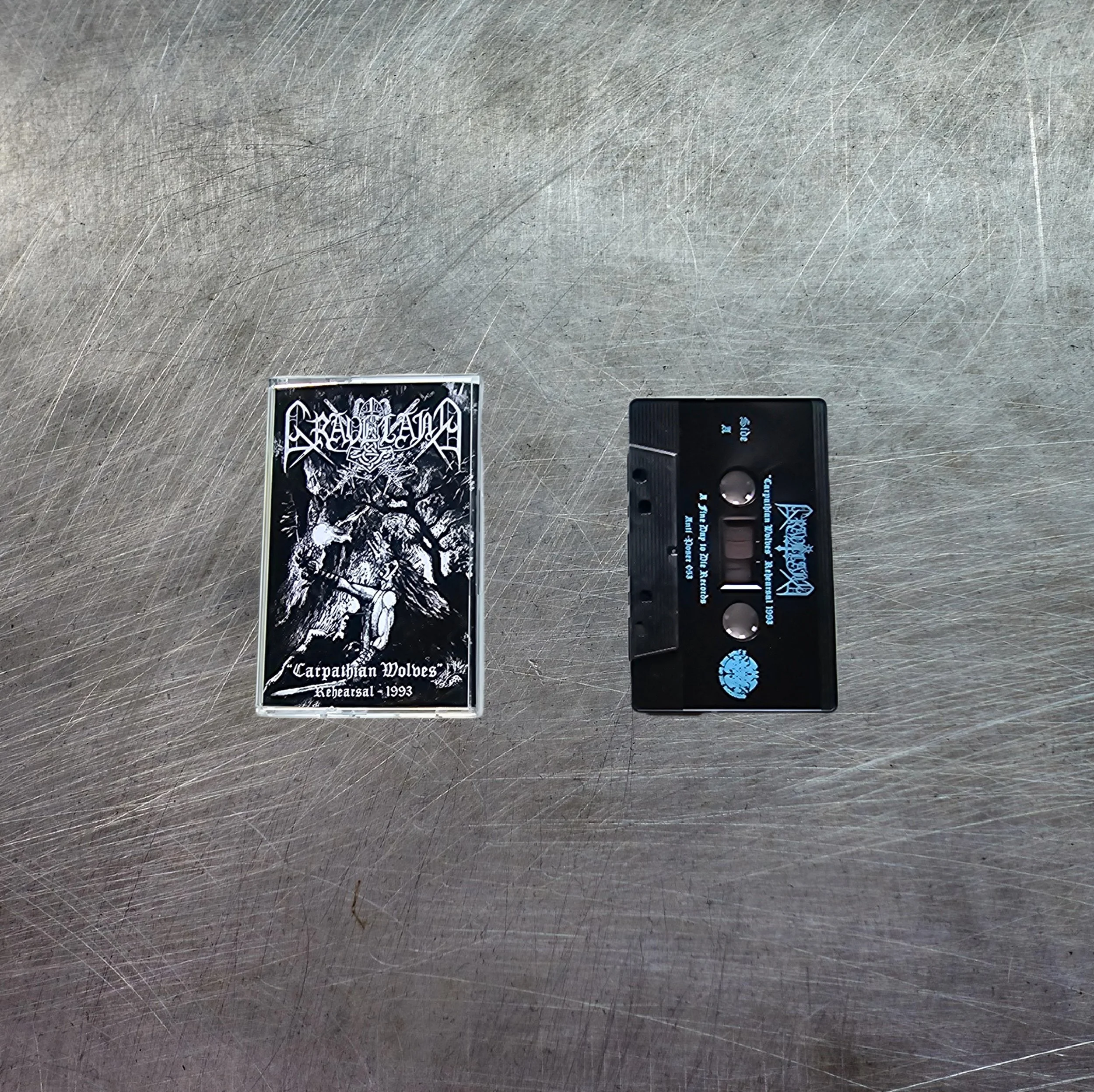 GRAVELAND "Carpathian Wolves - Rehearsal 1993" CASSETTE