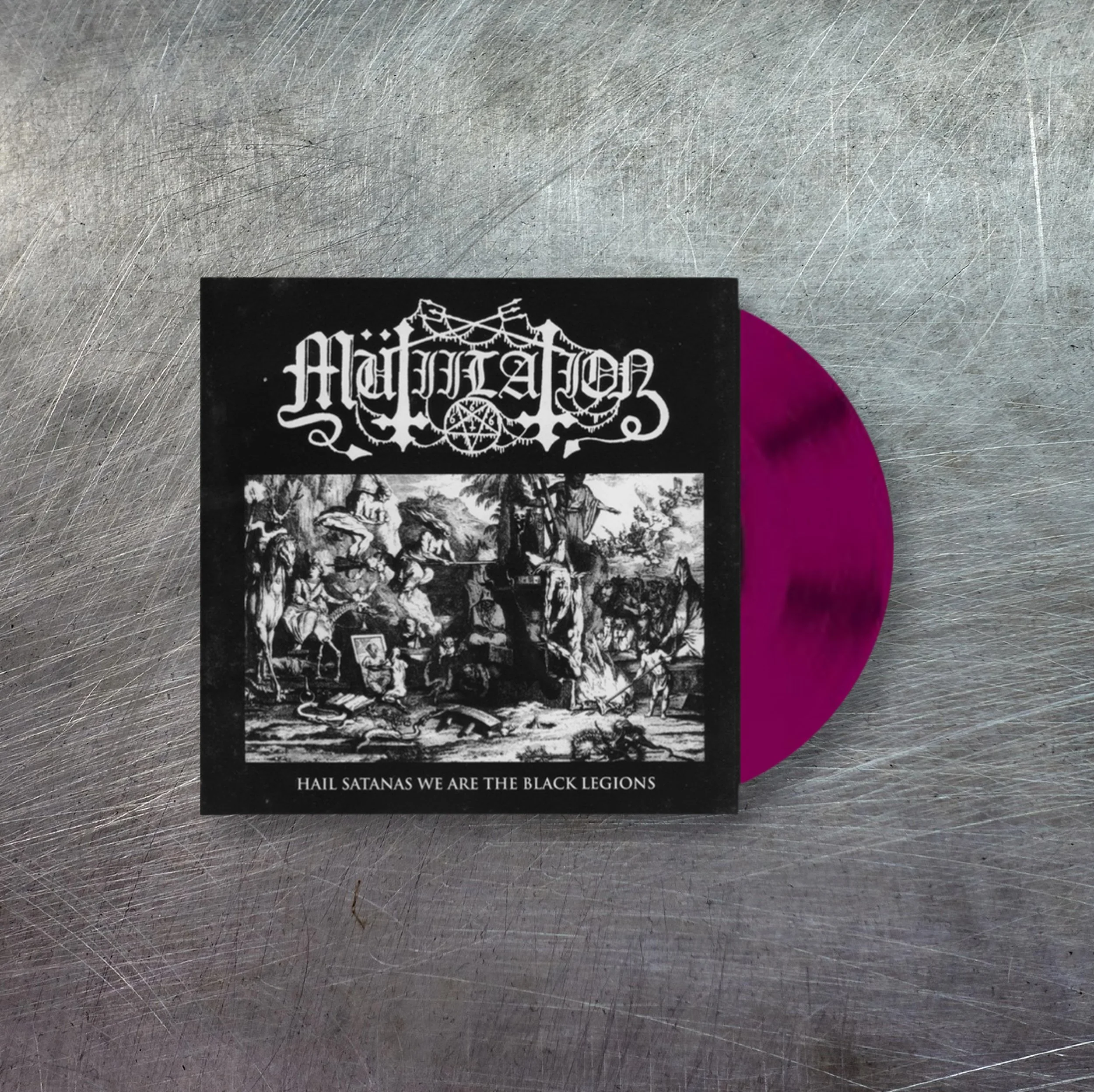 MÜTIILATION "Hail Satanas We Are The Black Legions" EP 7"