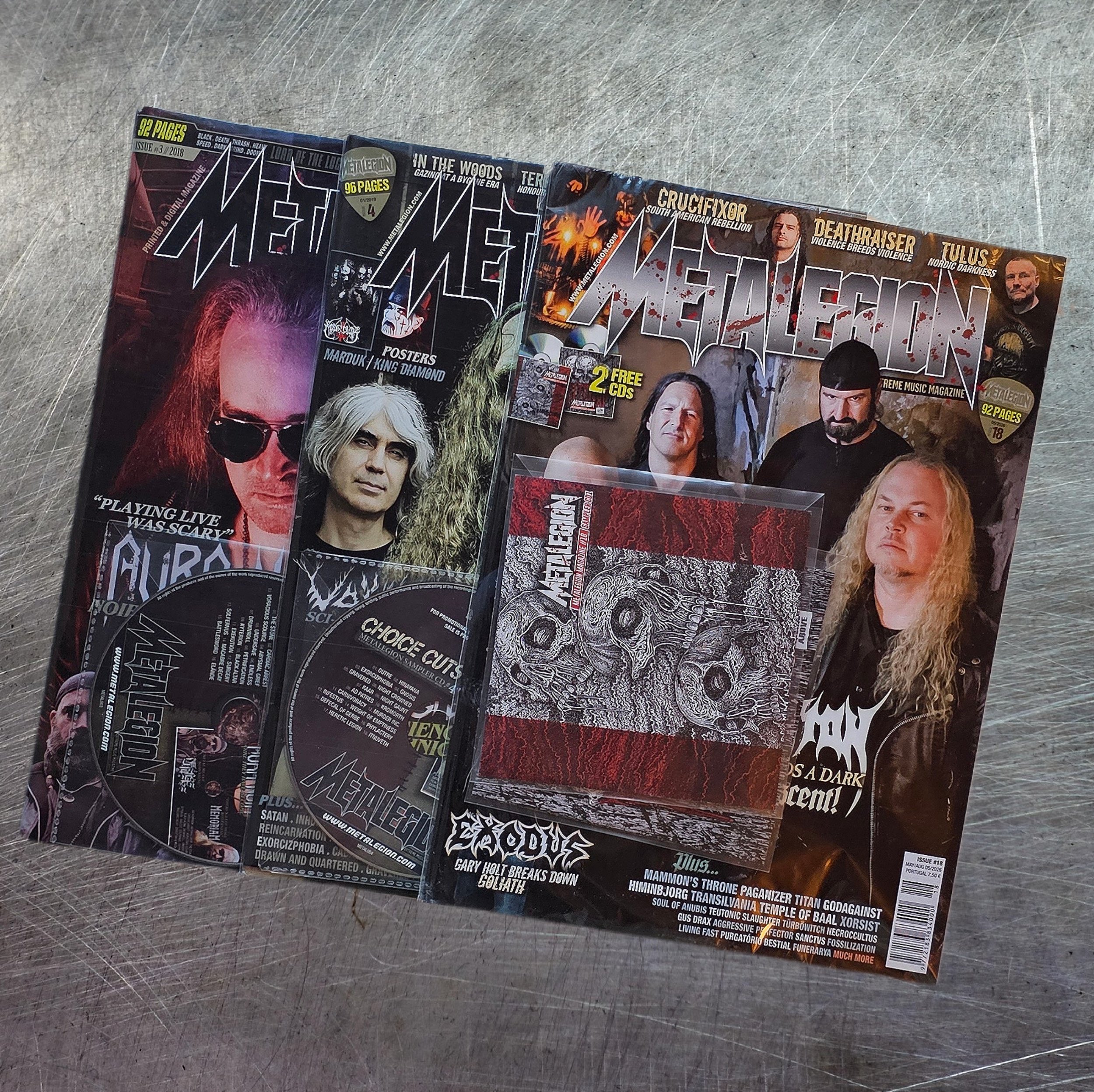 METALEGION Issue #3 + CD, #4 + CD, #18 + CD