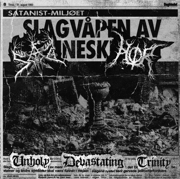 SAD / HOR "Unholy Devastating Trinity" LP