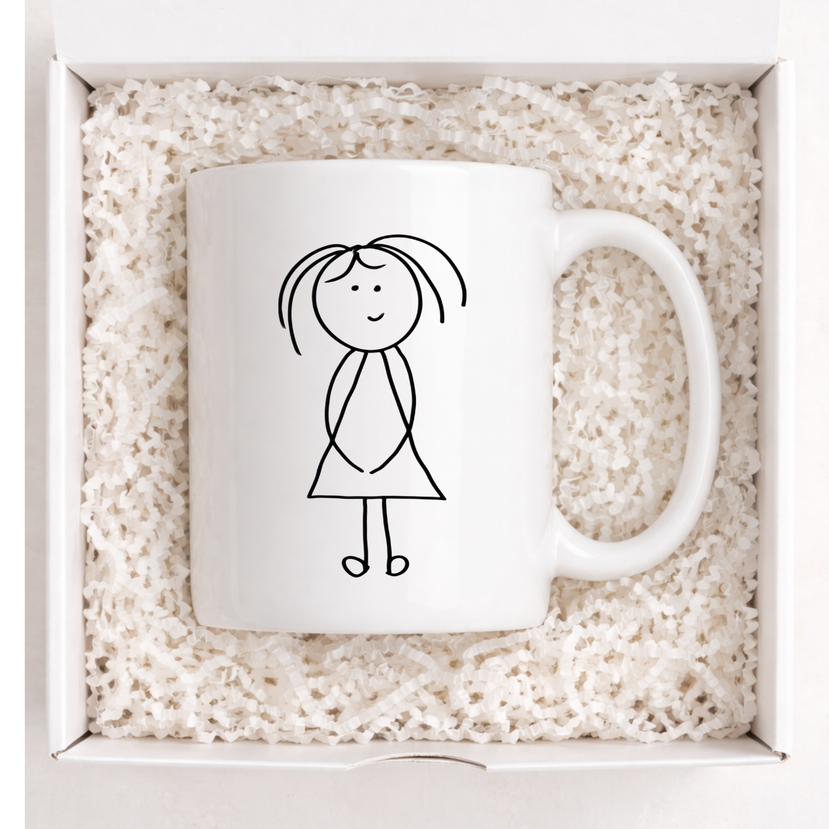 Love You, Mean It -  Illustrated Girl