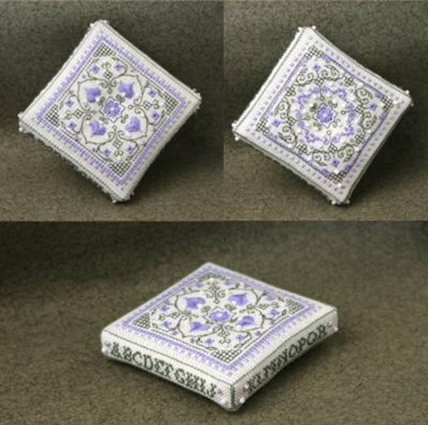 Tiny Periwinkle Pincushion