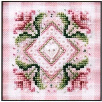 Pink Flowers On Gingham