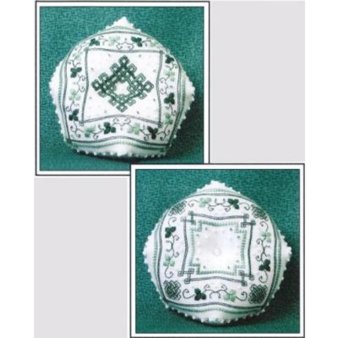 Baby Shamrocks Biscornu