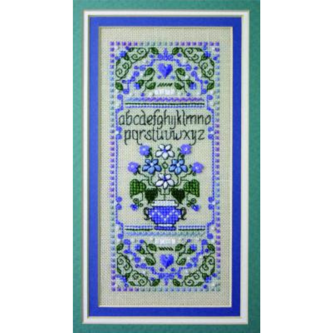 Tiny Periwinkle Floral Sampler