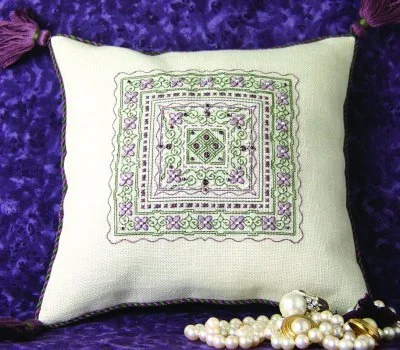 Sparkling Violets Pillow