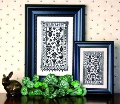 Tiny Blackwork II - Alphabet Sampler