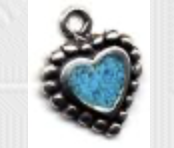 Sterling Silver Heart with Turquoise Inlay & Beaded Border,
SV-CP256
Suggested Retail Price: $20.00