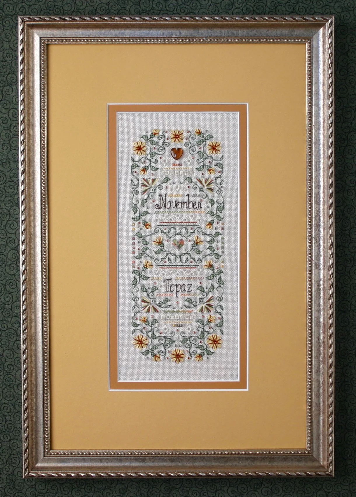 Birthstone Sampler Collection/November - Topaz & Chrysanthemum