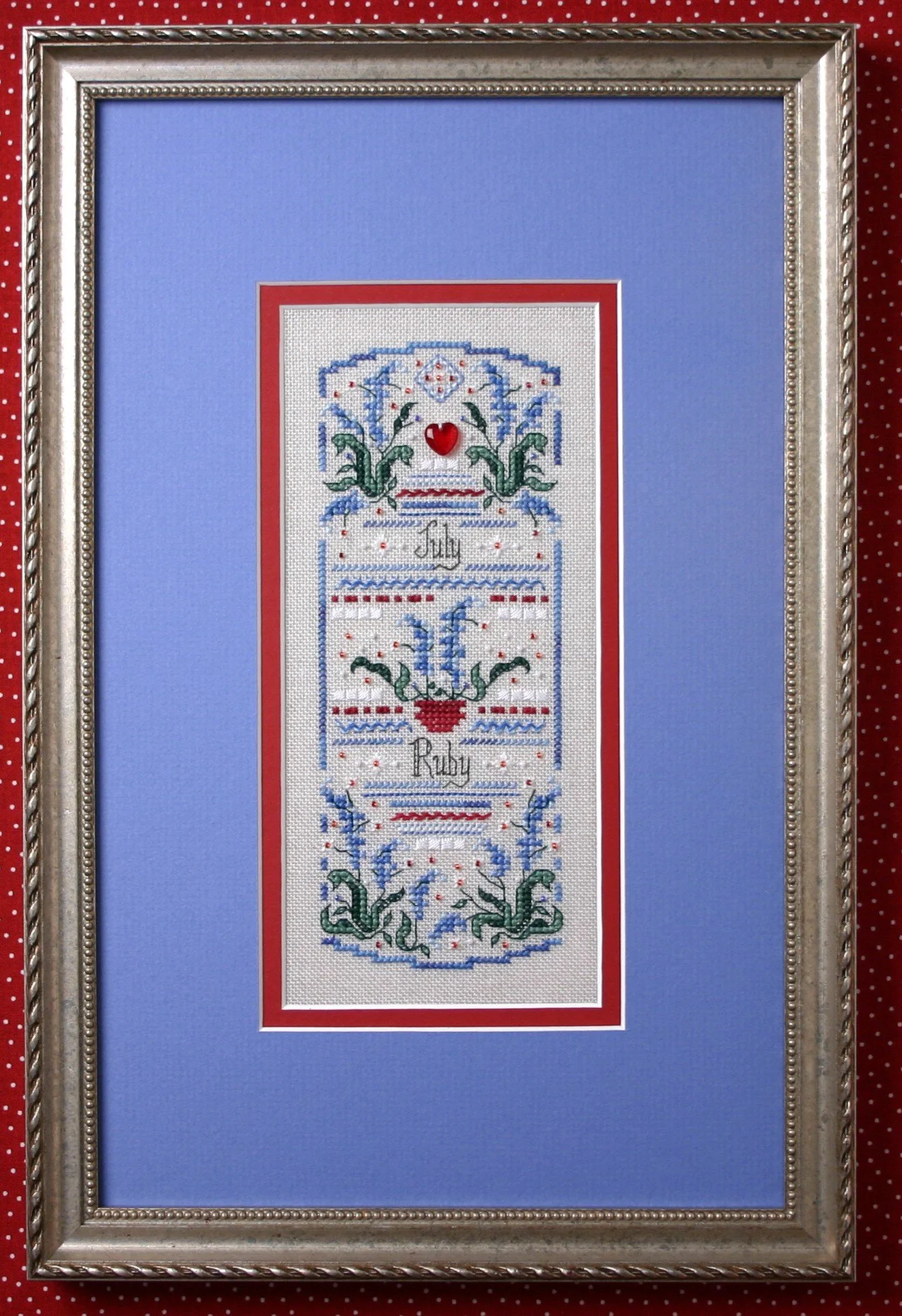 Birthstone Sampler Collection/July - Ruby & Larkspur