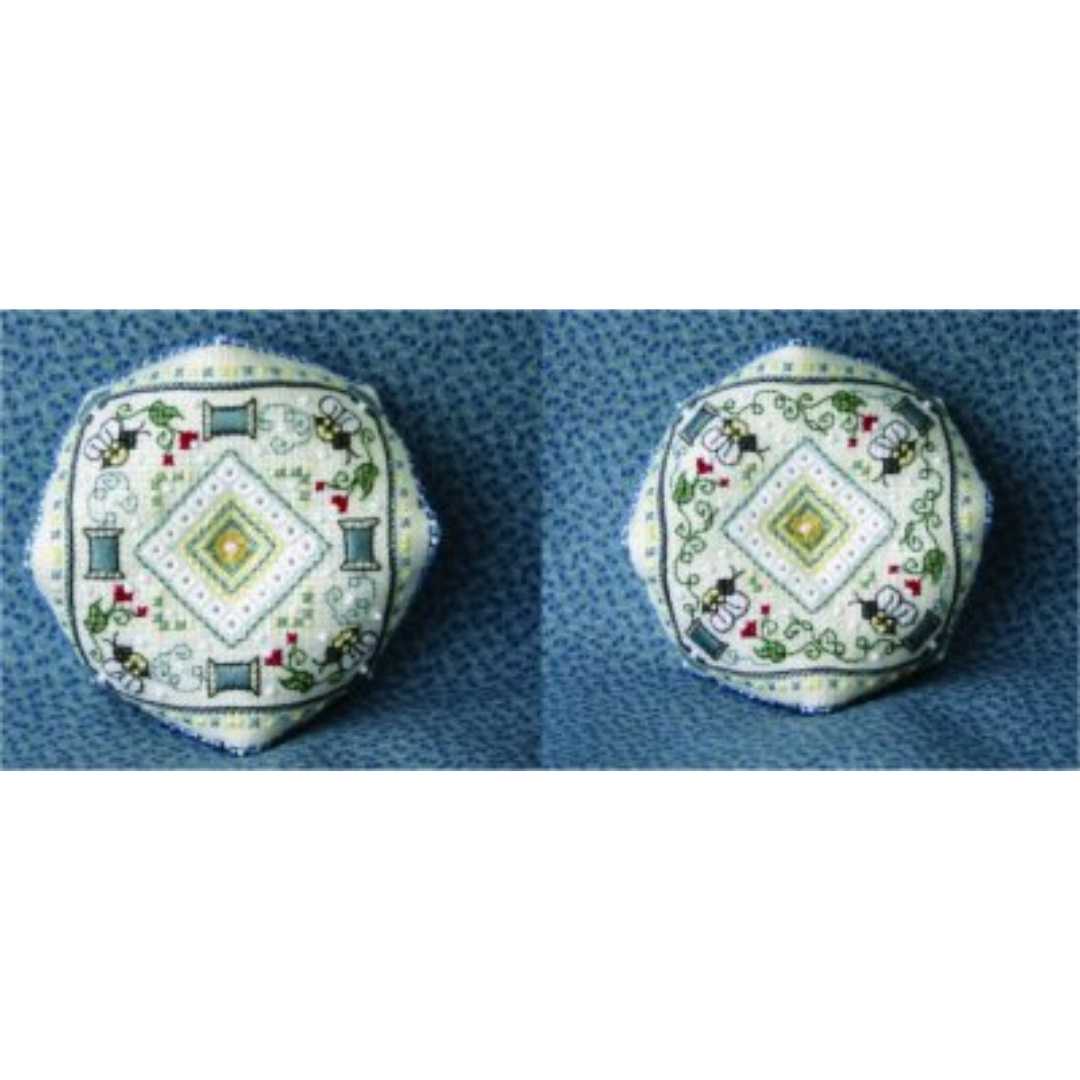 I'd Rather BEE Stitching Biscornu