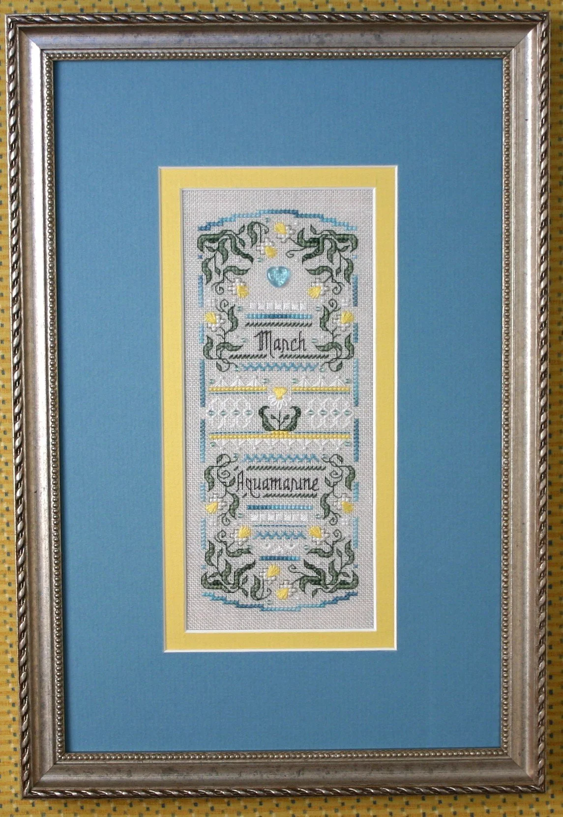 Birthstone Sampler Collection/March - Aquamarine and Jonquil