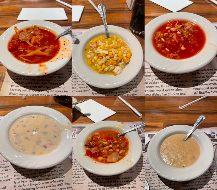 Soup Friday Finale: Miller’s Smorgasbord - Six Soup Medley