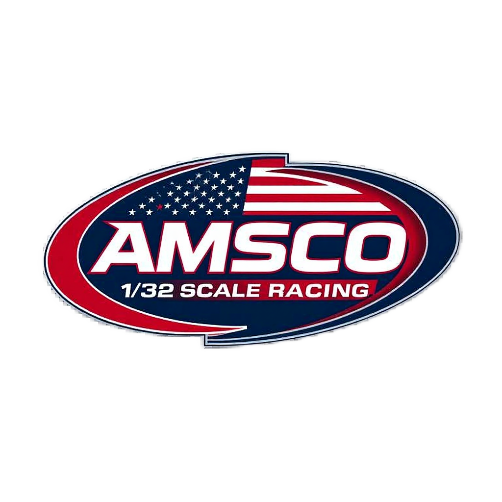 Logo for AMSCO 1/32 scale racing.