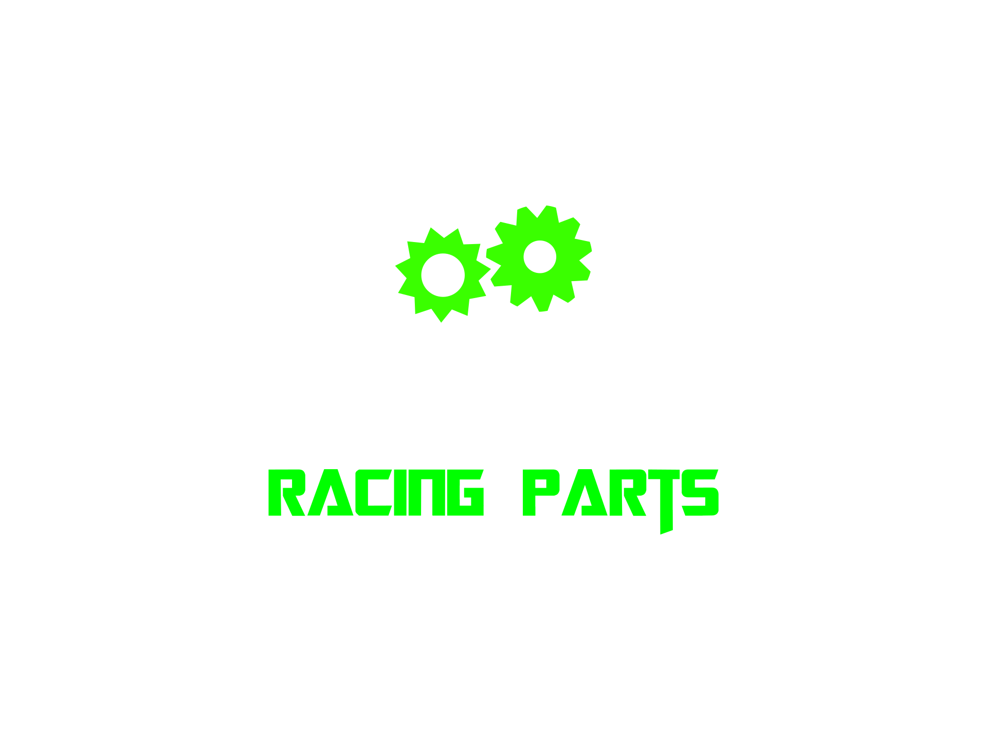 Logo for Velocity Supply, featuring the words 'velocity supply' in stylized white font with two green gear icons above, and 'RACING PARTS' in bold green font below.