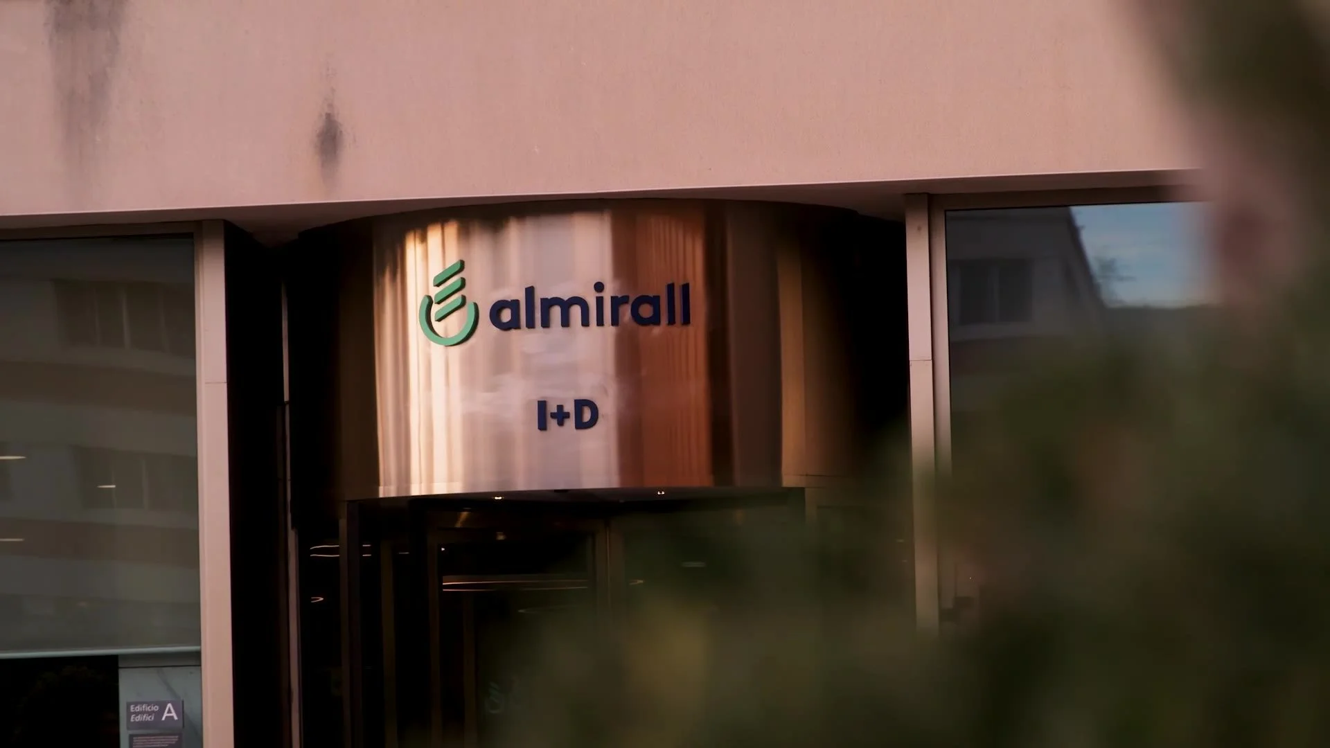 Entrance to Almirall’s R&D building