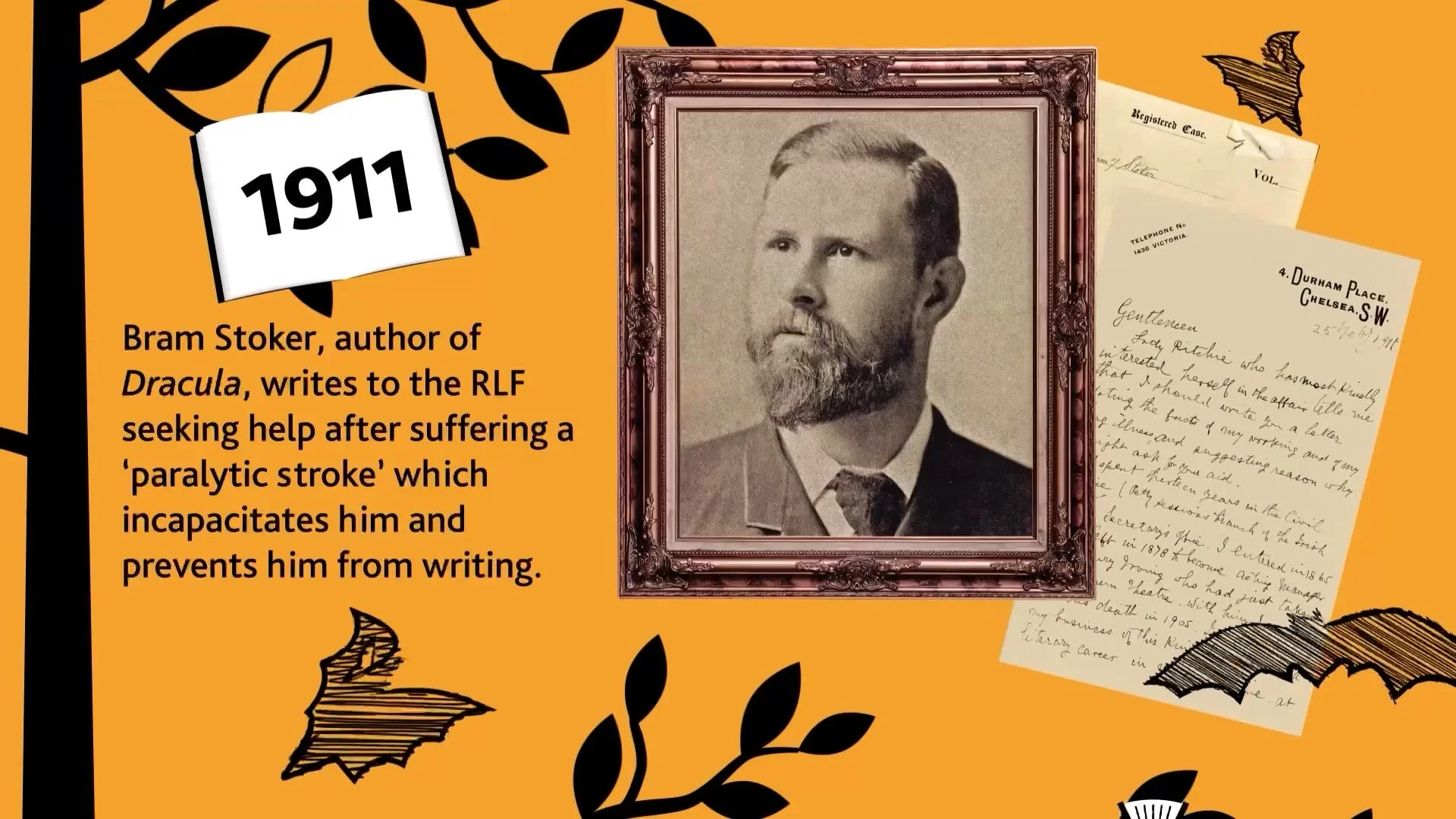 Bram Stoker’s letter to the Royal Literary Fund