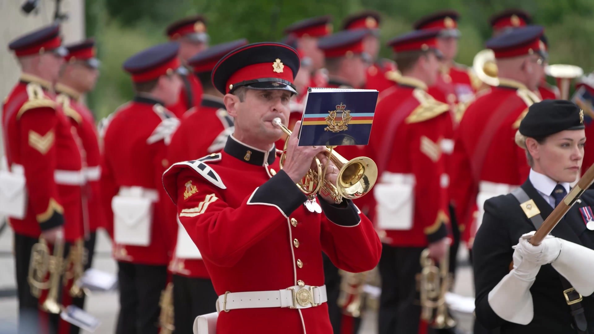 A bugler sounding the Last Post