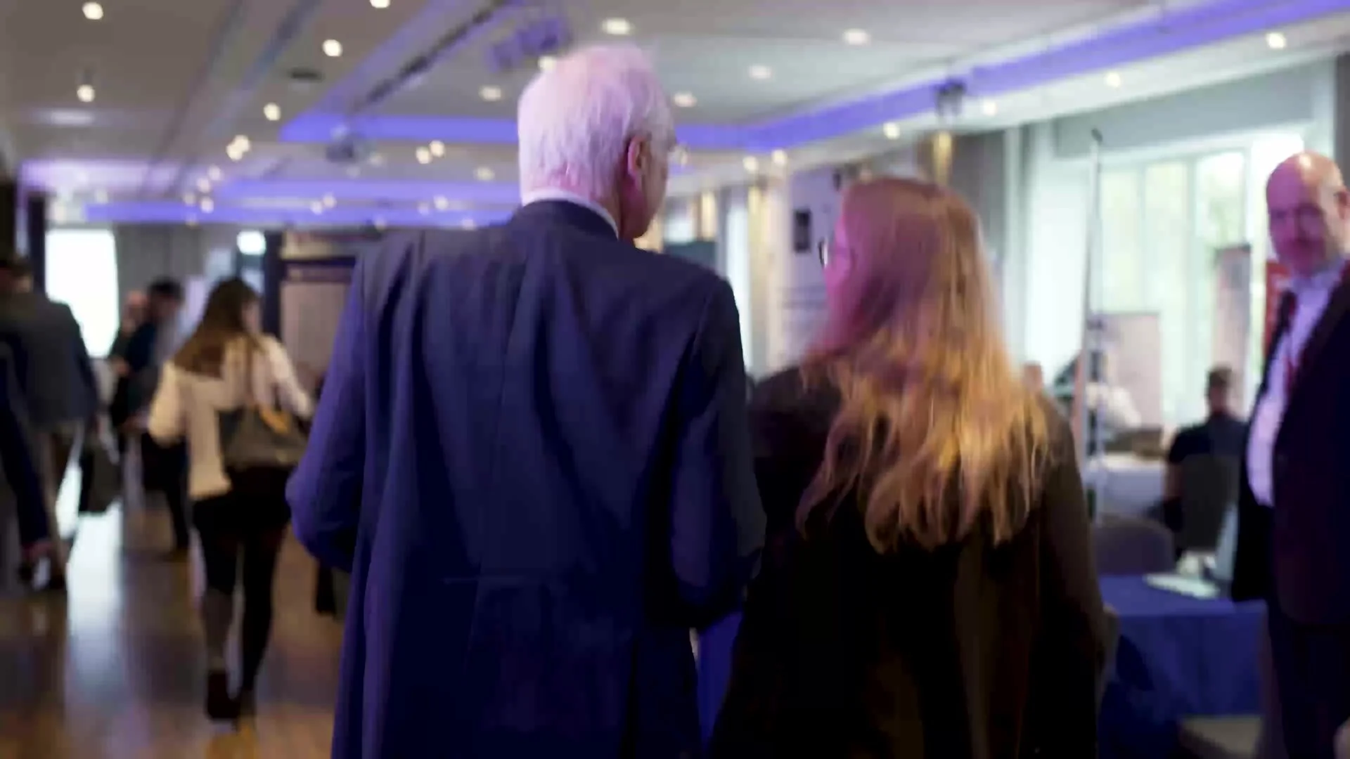 Delegates arriving at the forum
