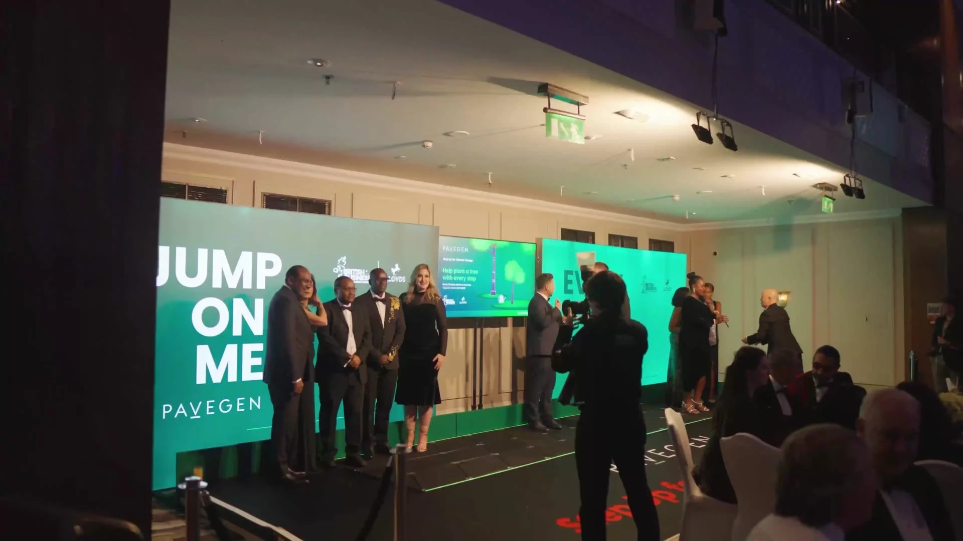 Winners on stage