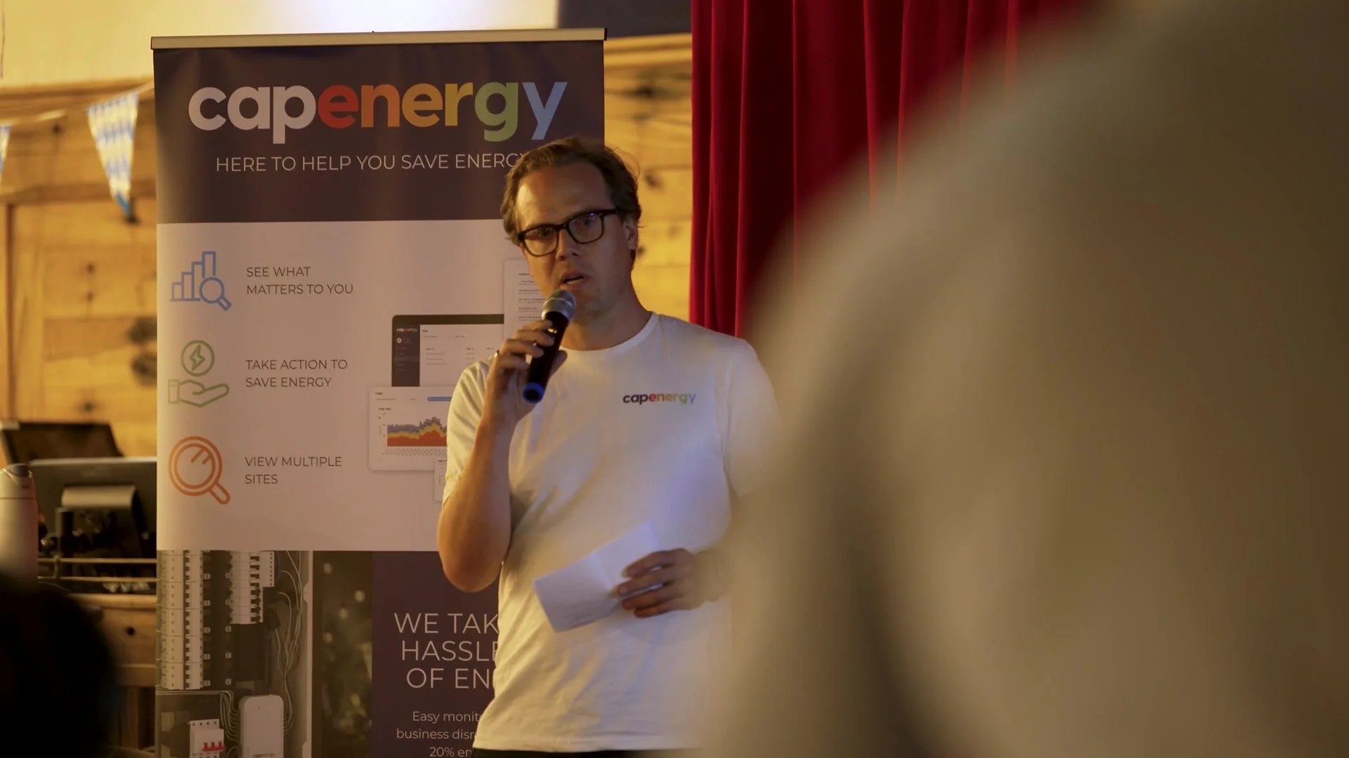 A presentation at the event