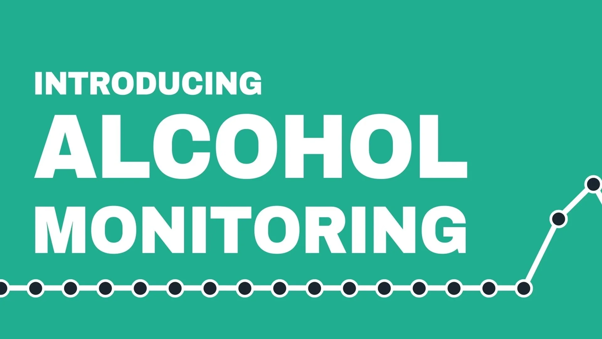 Animated title card reading Introducing Alcohol Monitoring, from the Ministry of Justice explainer video