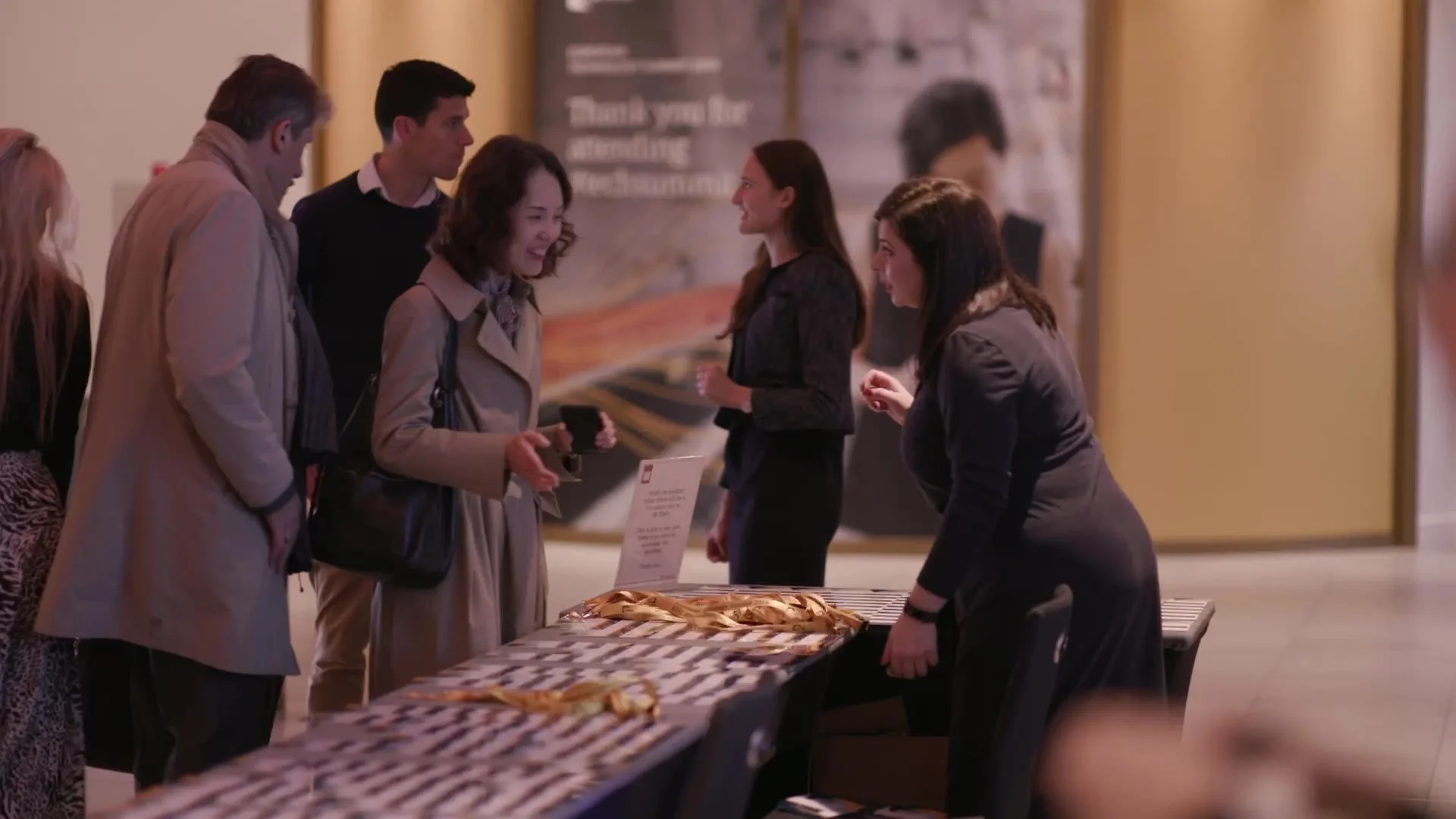 Delegates at registration