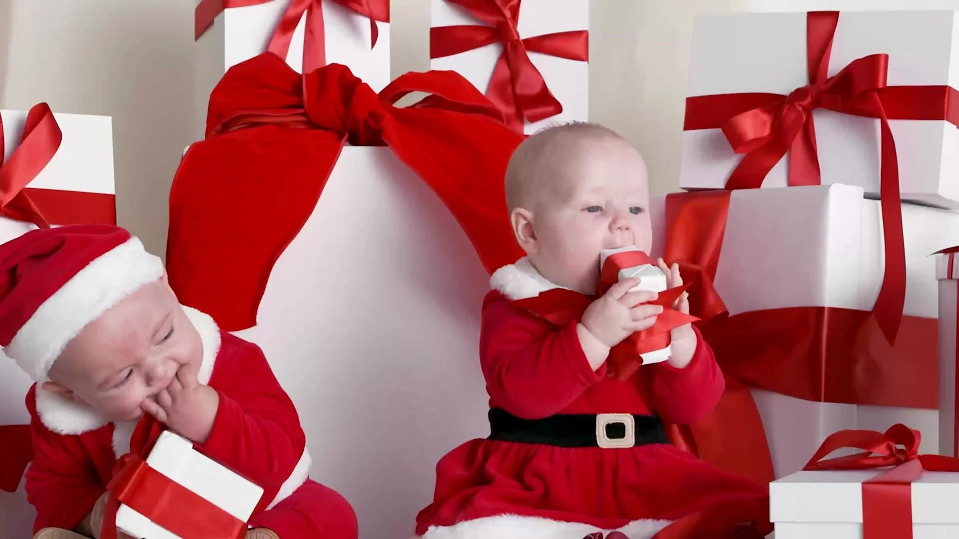 Christmas gifting scene from a Mothercare campaign film